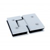 V180CH Chrome Square 180 Degree Heavy Duty Glass-to-Glass Hinge - Vienna V1E180CH Series