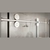 ACRES78PS Crescent Polished Stainless Steel Single Round Bar Sliding Door System - Crescent and Clearwater Types CRES78PS CRE78PS CW78PS