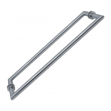 AM1818BN Brushed Nickel Combo Mitered Style 18" Back-to-Back Towel Bar - MT18X18BN Series