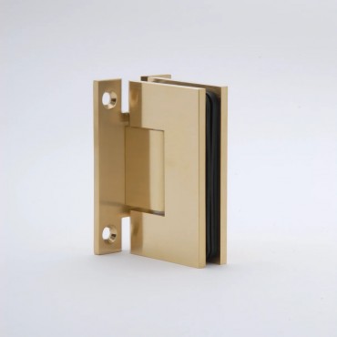 S037SB Satin Brass Square Wall Mounted Hinge - Geneva GEN037SB Series