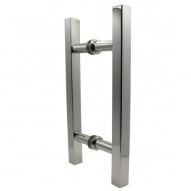 ASL6X6PS 10" Ladder Style Square Back-To-Back Pull Handle 6" CTC in Polished Stainless
