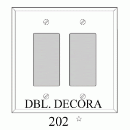 BBPMP202 Clear Double Decora Acrylic Mirror Plate
