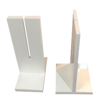 BBSCREEN Pair of Free Standing Corian Partition Brackets