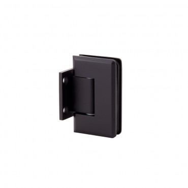 R074MBL BBAHI Paris Matte Black Beveled Wall Mounted Short Back Plate Hinge P1N074MBL