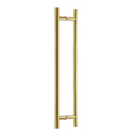 BB48LPSB Satin Brass 48" Extra Length Ladder Style Back-to-Back Pull