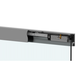 MID1A BBAHI Glide Wall Kit Single Sliding Door With Softbrake in Aluminum Finish - CRL695 Series