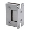 R037BN Brushed Nickel Rounded Wall Mounted Hinge - Split Back Plate - Pinnacle 037 P1N037BN Series