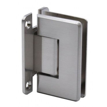 R037BN Brushed Nickel Rounded Wall Mounted Hinge - Split Back Plate - Pinnacle 037 P1N037BN Series