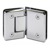 R045CH Chrome Rounded 135 Degree Glass-to-Glass Hinge - Pinnacle P1N045CH Series