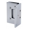 S044CH Chrome Square Wall Mounted Hinge - Offset Back Plate - Geneva GEN044CH Series
