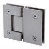 S180BN Brushed Nickel Square 180 Degree Glass-to-Glass Hinge - Geneva GEN180BN Series