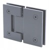 S180MBL Matte Black Square 180 Degree Glass-to-Glass Hinge - Geneva GEN180MBL Series
