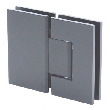 S180MBL Matte Black Square 180 Degree Glass-to-Glass Hinge - Geneva GEN180MBL Series