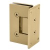 V037SB Satin Brass Square Heavy Duty Wall Mounted Hinge - Full Back Plate - Vienna V1E037SB Series