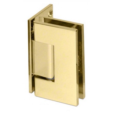 V044SB Satin Brass Square Heavy Duty Wall Mount Offset Back Plate Hinge - Vienna V1E044 Venice VEN03 Type