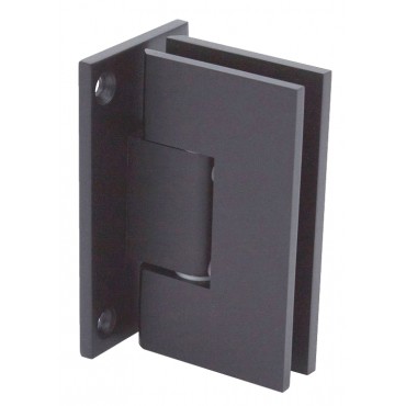 VCT037MBL Matte Black Square Heavy Duty Wall Mounted Hinge - Full Back Plate - Victoria VCT037MBL Series