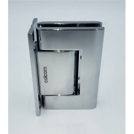 BBH8010CH Bright Chrome Full Back Plate Wall-to-Glass Hydraulic Hinge - Hold Open H8010BT Series