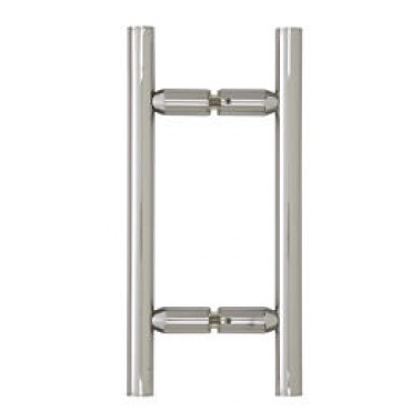 BBLP8X8CH Chrome 8" CTC 12" Overall Ladder Style Back-to-Back Pull Handle