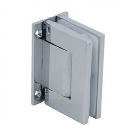 Brushed Stainless Colcom Full Back Plate Wall-to-Glass Hinge - Non Hold Open 8010BTSFBS 8010BTSF05