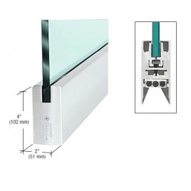 CAM4SSA12S Satin Anodized Link Hardware 4’’ Door Rail 37-3/4’’ Long No Lock