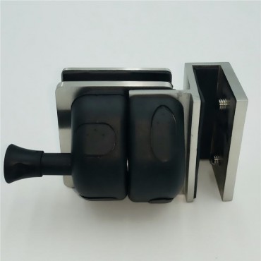 GH90UBS Brushed Stainless 90 Degree Reverse Glass-to-Glass Gate Latch