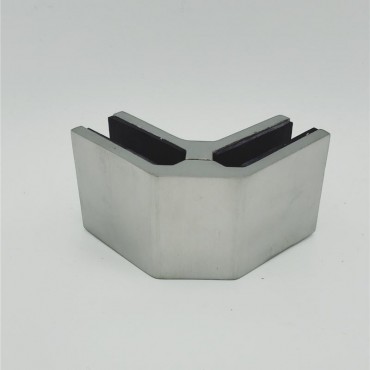 HDC90BS Brushed Stainless 90 Degree Glass Bracing Clamp