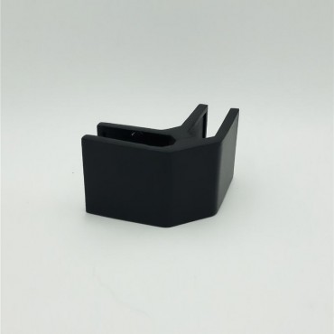 HDC90MBL Matte Black 90 Degree Glass Bracing Clamp