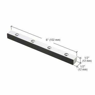 I308A Aluminum Header Mounted Double Door Stop
