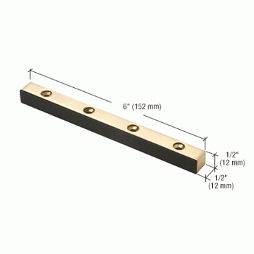 I308BR Brass Header Mounted Double Door Stop