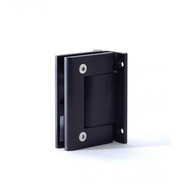 Matte Black Colcom Full Back Plate Wall-to-Glass Hinge - Non Hold Open 8010BTSFMBL 8010BTSF05