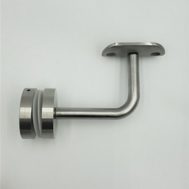 RBGMRBS Brushed Stainless Glass Mounted Bracket for 2" Round Hand Rail