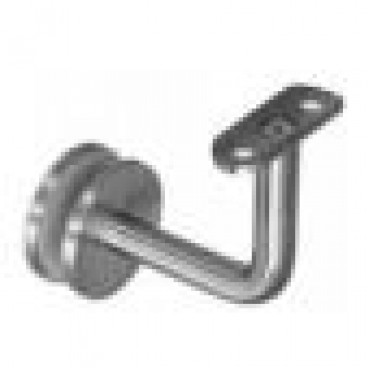 RBGMRMBL Matte Black Glass Mounted Bracket for 2" Round Hand Rail