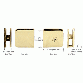 U77SB Satin Brass Traditional Style Fixed Panel U-Clamp - UC77SB TUC77SB Type