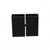 C2MBL BBAHI Cairo Matte Black Square Pivot Hinge - Glass-to-Glass Mount - CRL Cardiff - FHC Cambria Series