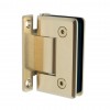 R037SB BBAHI Paris Satin Brass Beveled Wall Mounted Split Back Plate Hinge