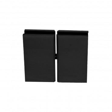 C2MBL BBAHI Cairo Matte Black Square Pivot Hinge - Glass-to-Glass Mount - CRL Cardiff - FHC Cambria Series